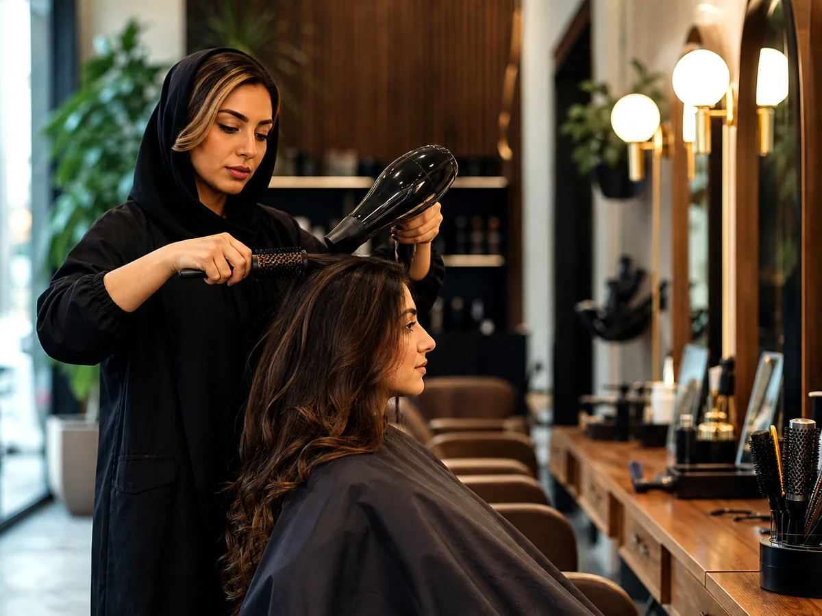 محیط کاری مالک سالن زیبایی در ایران
