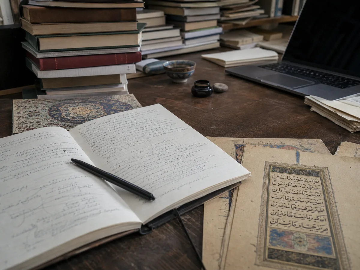 محیط کاری پژوهشگر و نویسنده در ایران