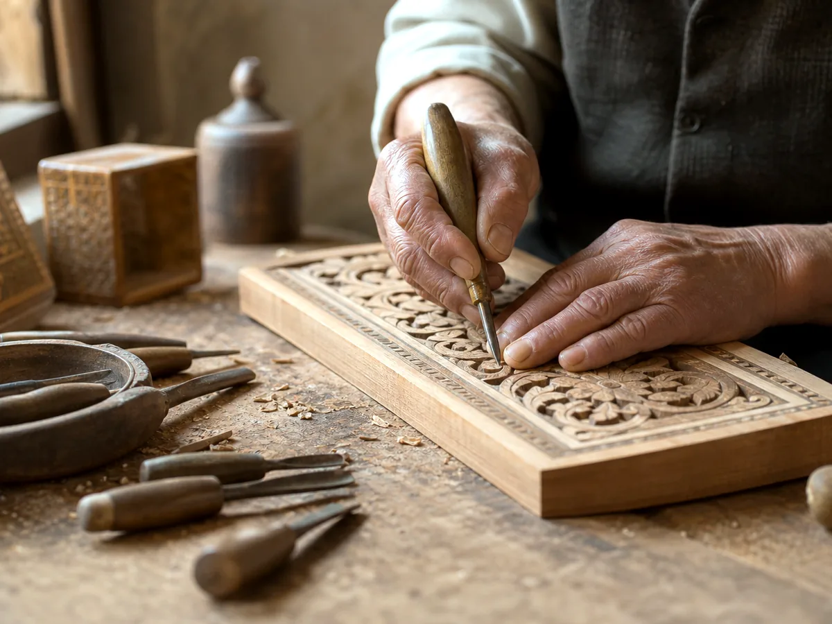 محیط کاری چرم‌دوز در ایران