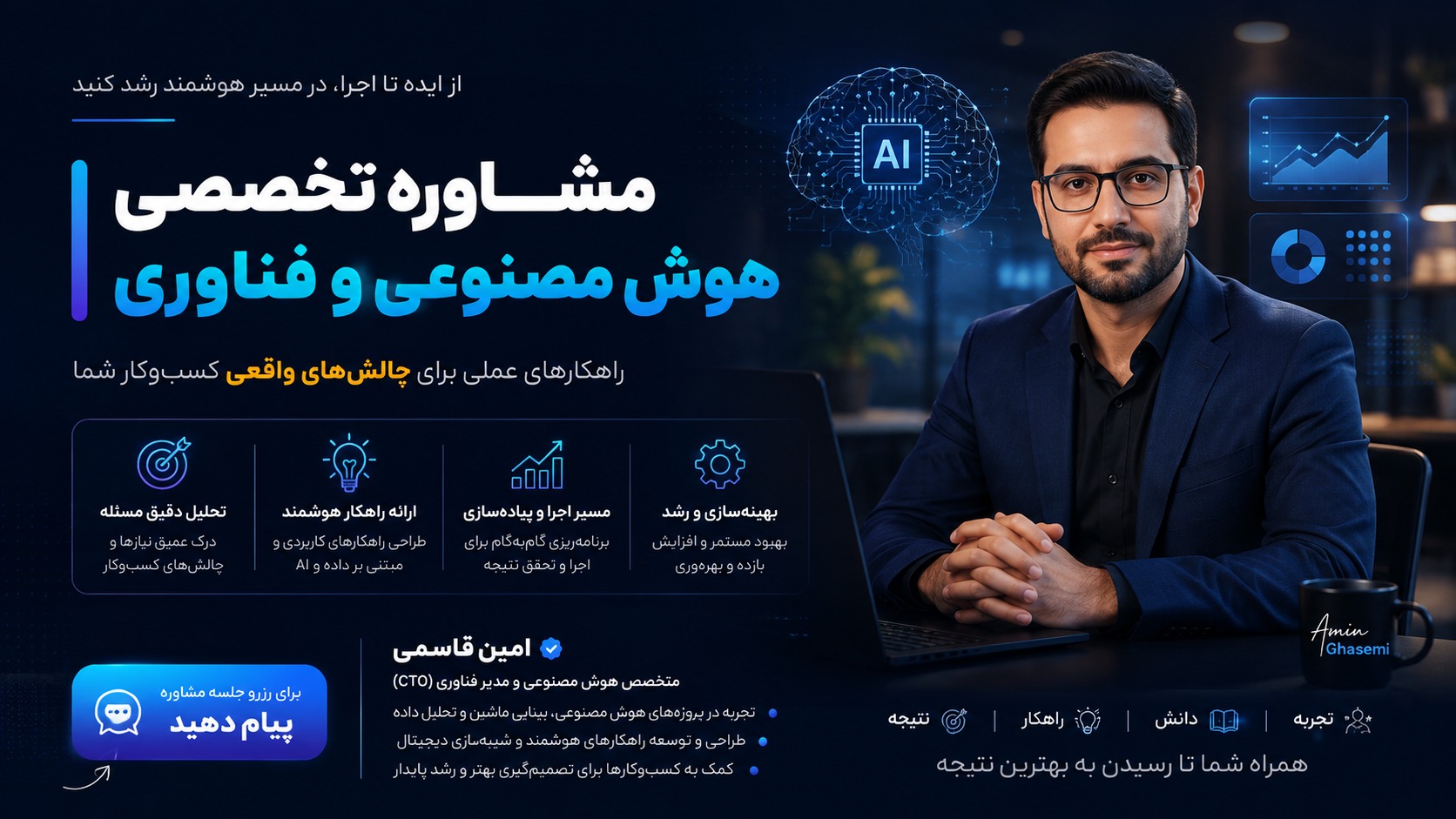 مشاوره توسعه راهکارهای هوش مصنوعی و داده